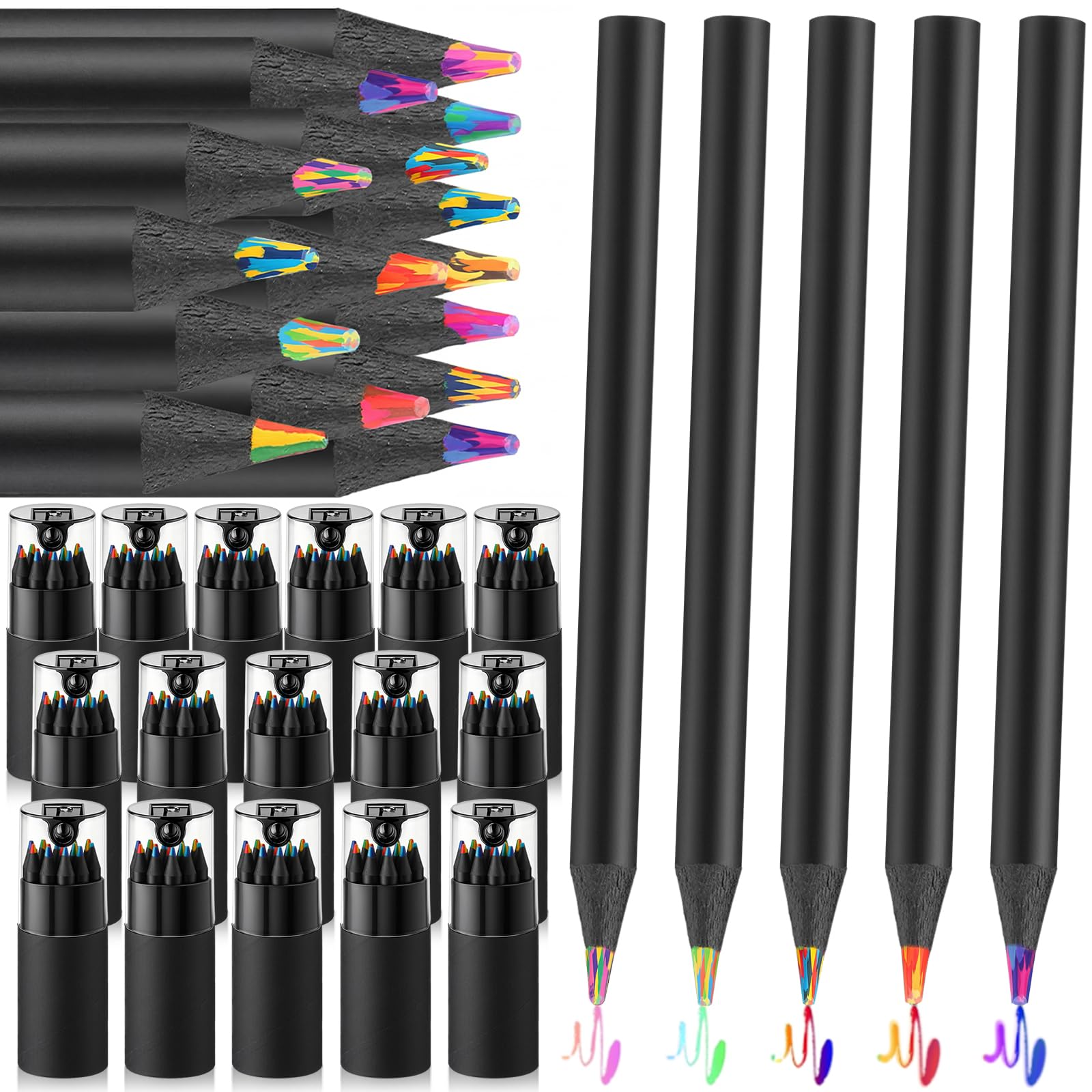 Amazon.com: AmazingSpark 192 Pieces 7 Color in 1 Mini Rainbow